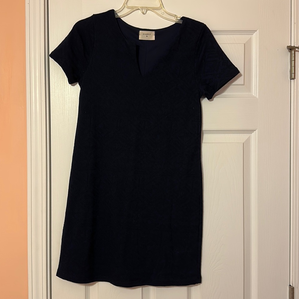 Everly printed navy dress, size S, worn once
